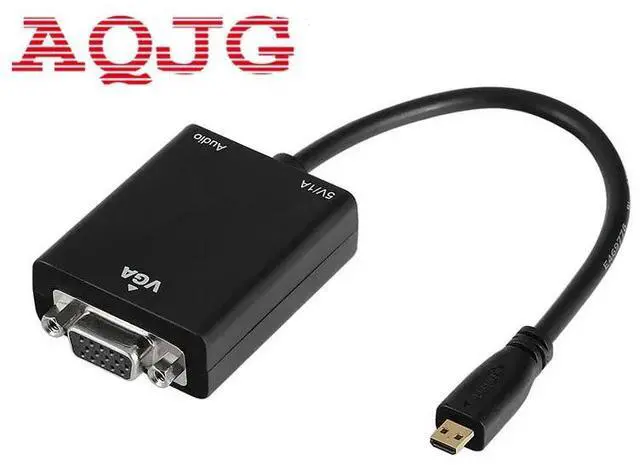 Main image of Mini HDMI to VGA Male to Female Video HDTV Converter Adapter with 3.5mm Audio output Cable 1080P