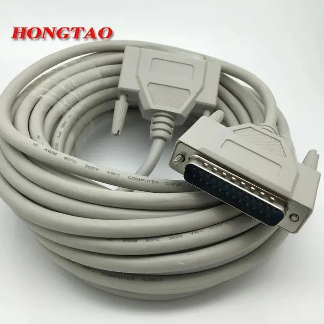 Alt view image 2 of 6 - DB25 25 Pin Male to Female M/F Printer Cable 10M DB25 25 Pin Parallel Male to Male LPT Printer Cable 10Feet