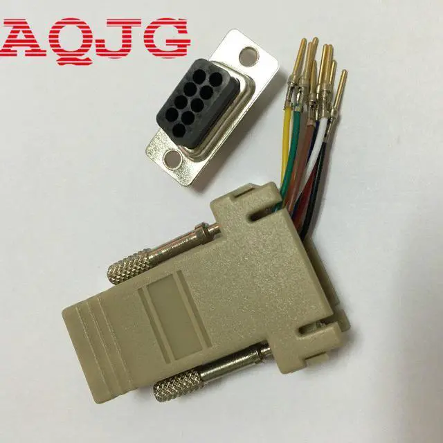 Alt view image 4 of 4 - 10PCS DB9 Male to RJ45 Male M/M RS232 Modular Adapter Connector Extender Convertor DB9 Male to RJ45 wholesale RS232