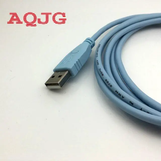 Alt view image 2 of 3 - 6FT Network console 37-1090-01 CAB-CONSOLE-USB USB Console cable Usb to MINI usb cable For 3750X 3560x 2960x 2690S