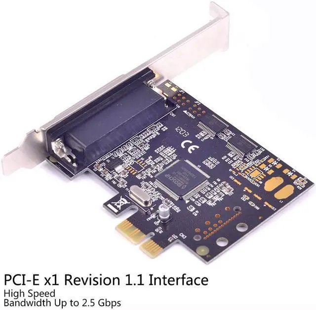 Alt view image 3 of 6 - 2 port Serial DB9 RS232 Parallel DB25 PCI e Adapter Serial DB9 RS232 Parallel DB25 to PCI e Adapter RS-232 PCIe PCI-e Card