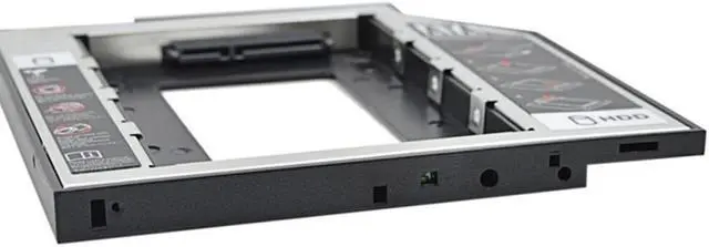 Alt view image 6 of 6 - HDD Caddy 9.5mm SATA 3.0 2.5" SSD HDD Case Hard Disk Drive Enclosure ODD Optical Bay