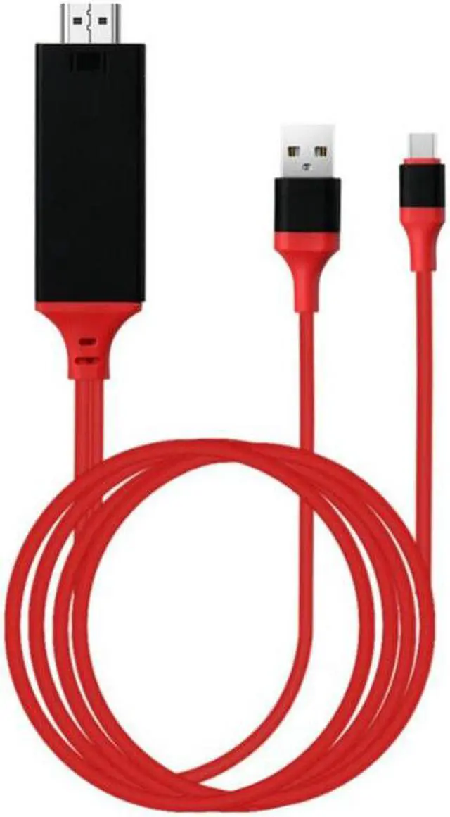 Main image of 2 in 1 USB-C Type C To HDMI-compatible Cable 4K*2K HD Video Audio Charging Adapter For Samsung Galaxy Note 8 LG G6 G5 V20