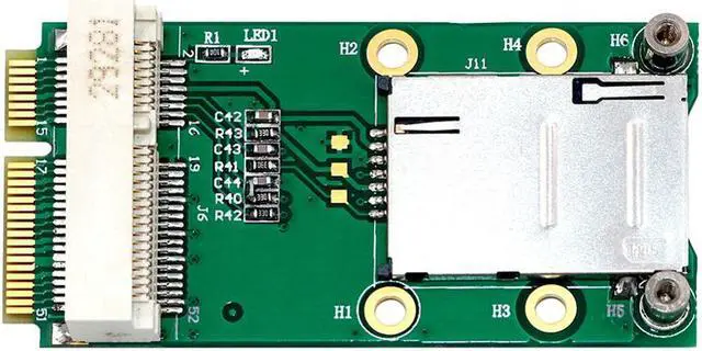 Alt view image 6 of 6 - Mini PCI-E Adapter with SIM Card Slot for 3G/4G WWAN HSPA MODEM LTE Mini Card GPS Card for desktop laptop computers