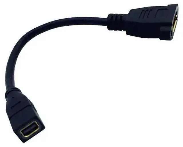 Alt view image 5 of 6 - Cable Mini DisplayPort   to DP Female  Video Adapter Thunderbolt  with Socket Panel Mount