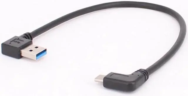 Alt view image 4 of 5 - 30cm USB 3.1 Type C USB-C Angled to UP& Down& Left& Right Angled 90 Degree A Male Data Cable for Macbook & Tablet & Mobile Phone