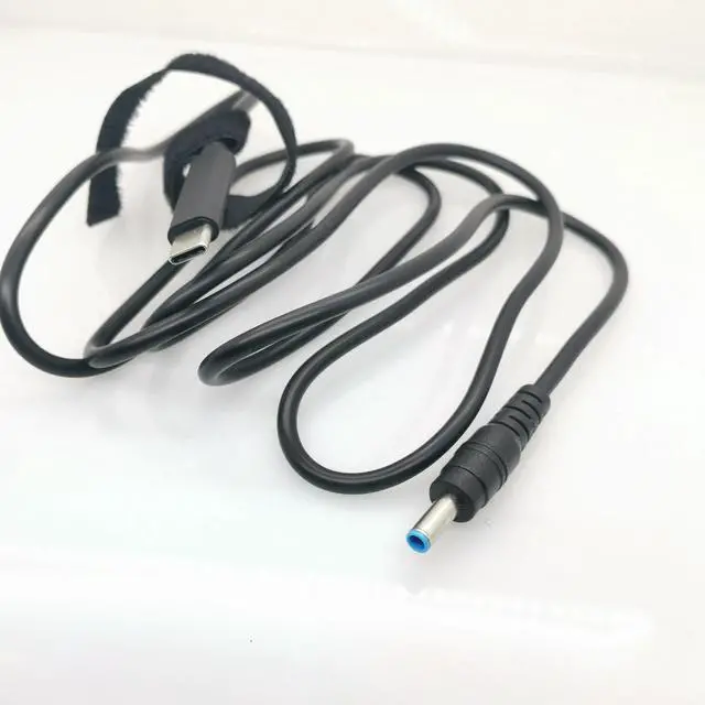 Alt view image 4 of 6 - USB C Type C Power Supply Charger Adapter Charging Cable PD Emulator Trigger Angled Cord for Hp Envy EliteBook Laptop Adapter