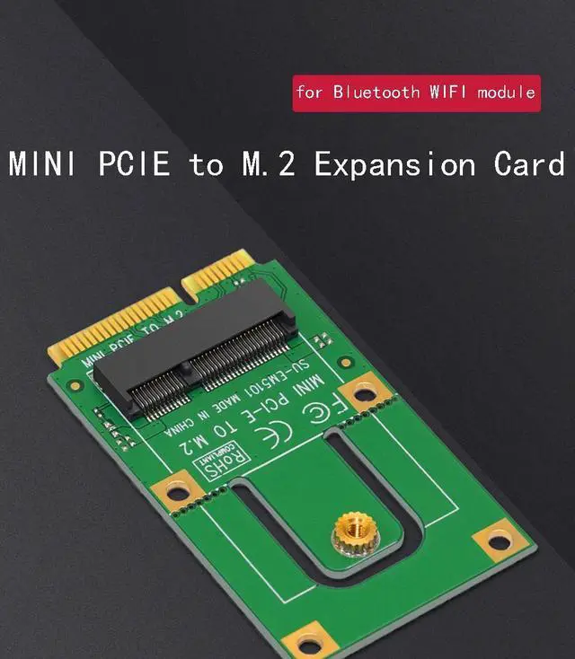 Alt view image 6 of 6 - Mini PCI-E to M.2 Adapter Converter Expansion Card M.2 NGFF Key E Interface For M.2 Wireless Bluetooth WiFi Module for Laptop PC
