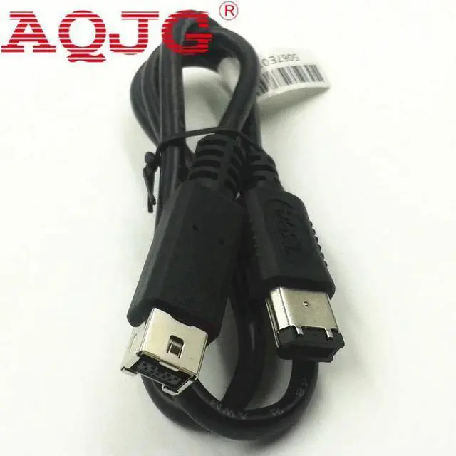 Alt view image 2 of 3 - FireWire 800 to 400 IEEE-1394B iLINK 9 pin to 6 pin Cable 6FT 1.5m Black GOLD PLATED TIP