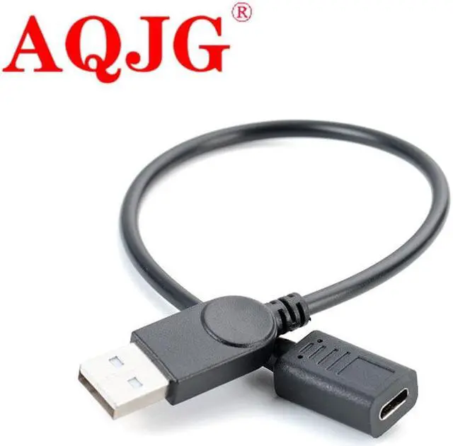 Alt view image 2 of 3 - 27cm USB 2.0 male to Type-c Female For  Xiaomi Huawei mobile phone data charging extension cord A revolution type Type-c female