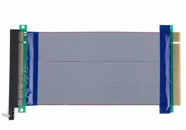 Alt view image 4 of 6 - PCI-E 16X Riser Card Extender PCI Express 16X 1 Slot Extension Cable Riser Extender Card Adapter Flexible Cable Flexible Cord