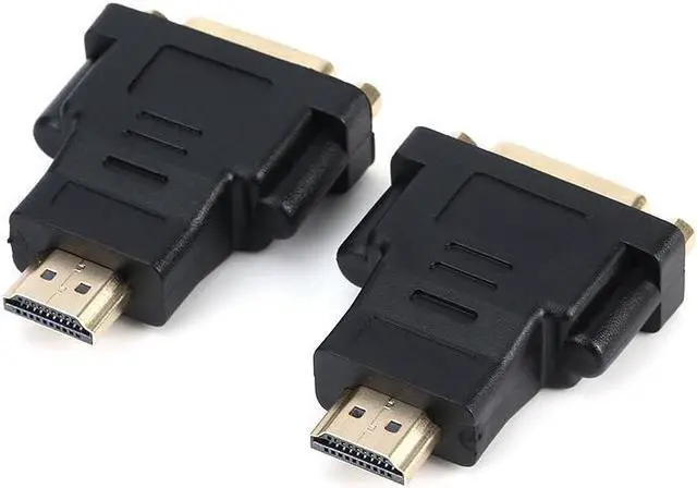 Alt view image 3 of 5 - Gold-Plated HDMI Male To DVI DVI-I 24+5 Female Adapter Connector Conveter 1080P for HDTV Notebook PS3 STB