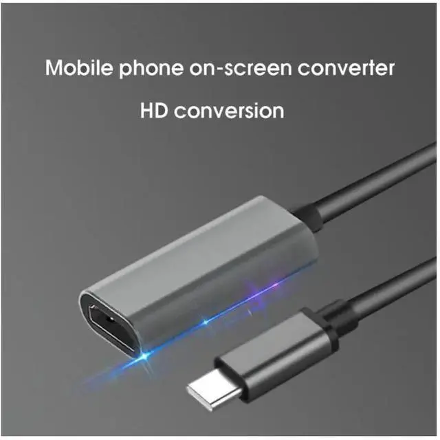 Alt view image 5 of 6 - USB C To HDMI-compatible Adapter 4K 30Hz Cable Type C HDMI-compatible For MacBook Samsung Huawei Mate P20 Pro USB-C Adapter