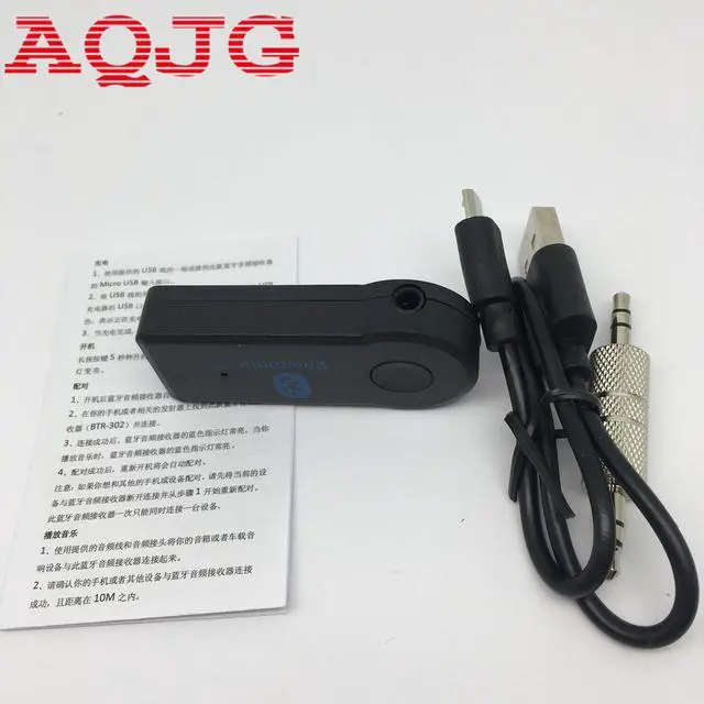 Alt view image 3 of 6 - Universal 3.5mm Car Bluetooth Audio Music receiver Adapter Auto AUX Streaming A2DP Kit for Speaker Headphone car charger