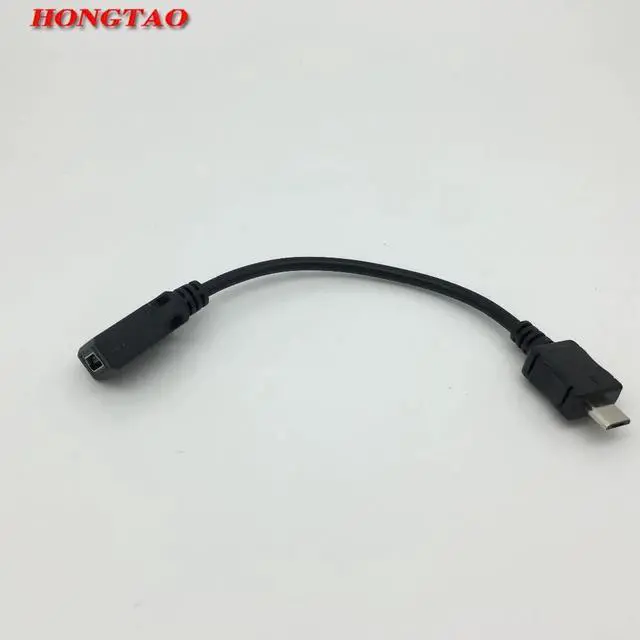 Alt view image 5 of 5 - 30cm Micro USB Male to Mini USB Female Cable Black Mini Micro USB2.0 Extention Cable USB Converter Adapter  Wholesale