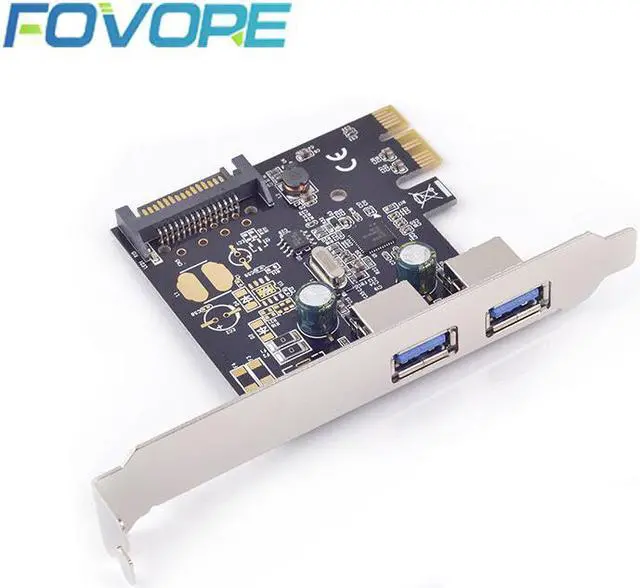 Main image of USB3.0 PCI express Adapter PCI express to USB 3.0 2 ports Adapter Expansion Card USB 3 0 to PCI-e Converter NEC chip