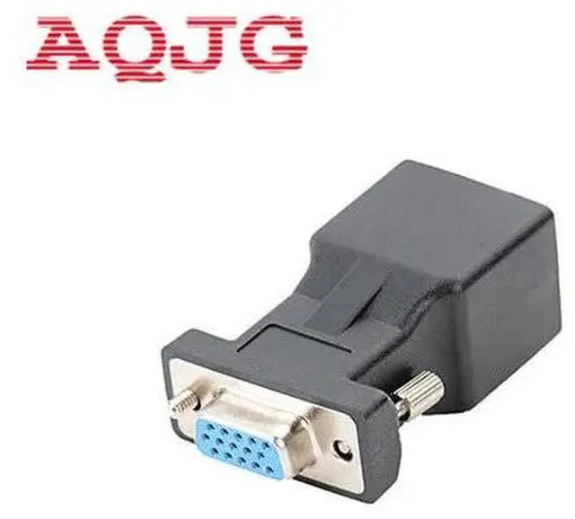 Alt view image 3 of 3 - 15pin VGA Female to RJ-45 Female Connector Card VGA RGB HDB Extender to LAN CAT5 CAT6 RJ45 Network Ethernet Cable Adapter