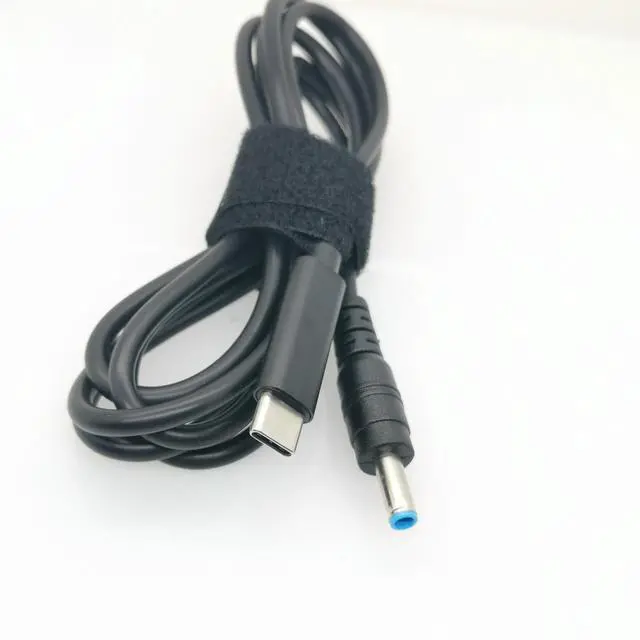 Alt view image 3 of 6 - USB C Type C Power Supply Charger Adapter Charging Cable PD Emulator Trigger Angled Cord for Hp Envy EliteBook Laptop Adapter