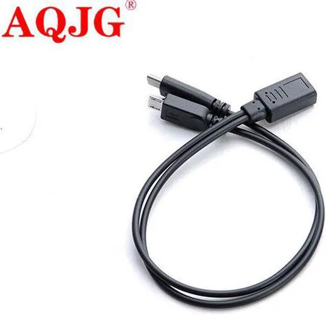 Alt view image 6 of 6 - 2 in 1 Micro USB Female to USB-C Type C USB 3.1 type-c & Micro USB Male Splitter Extension Charge charging charger Y Cable