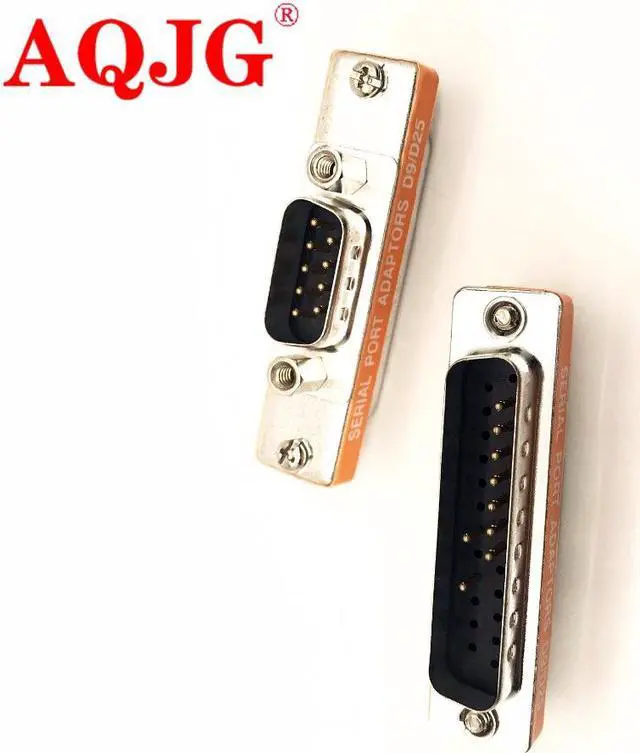 Alt view image 5 of 5 - DB9 DB25 Male to Male Adapter D9/D25 Serial Port Adaptor 9Pin/25Pin Male Connector 9P/25P Convert protect joint  cross jack