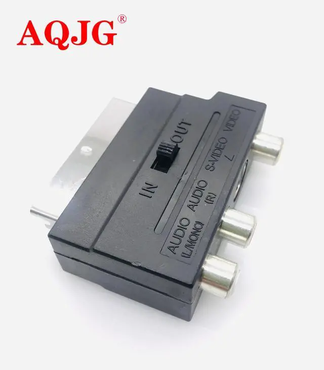 Alt view image 6 of 6 - RGB Scart to 3 RCA S-Video Adapter Composite RCA SVHS S-Video AV TV Audio For Video DVD Recorder TV Television Projector