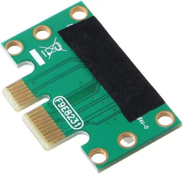 Alt view image 3 of 6 - PCI Express X1 Adapter Riser Card PCIE X1 to X1 Slot Converter Card 90 Degree LX9B