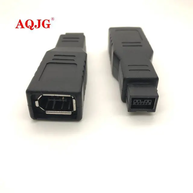 Alt view image 2 of 3 - est  Model 1394 9 Pin Male to 6 Pin Female Connector Fire Wire 800 to 400 Adapter Converter 6P to 9P Cable Connecter