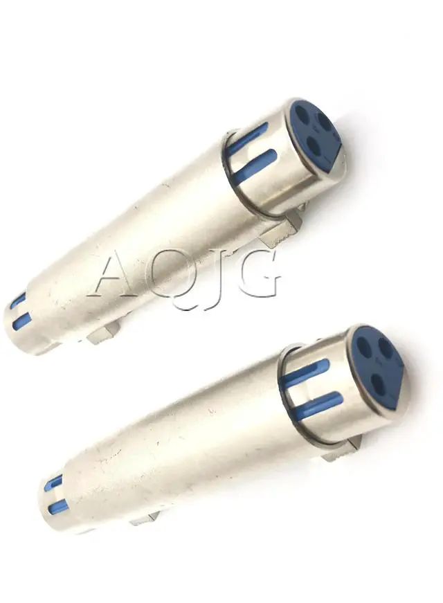 Alt view image 2 of 5 - est 3 PIN XLR Female To XLR Female Jack Connector Microphone MIC Speaker Cable Extender Extension Adaptor connector