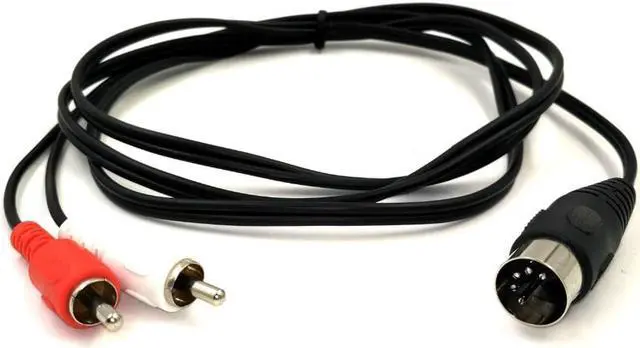 Alt view image 3 of 4 - 5-Pin DIN Male MIDI Cable to 2 Dual RCA Male Plug Audio Cable For Naim, Quad Stereo Systems  150CM