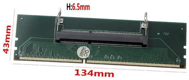 Alt view image 5 of 6 - PC Component DDR3 Laptop to Desktop RAM Adapter SODIMM to Memory DIMM RAM Adapter Expansion Card Transfer Cards