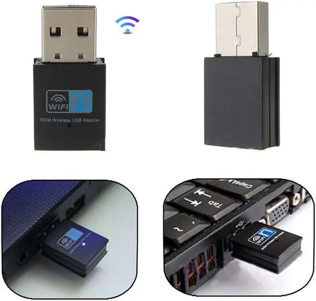 Alt view image 2 of 6 - 300Mbps Mini Wireless USB Wi-fi Wlan Adapter 802.11 b/g/n Network LAN Dongle   Sale Mini Wireless USB Wi-fi Wlan Adapter
