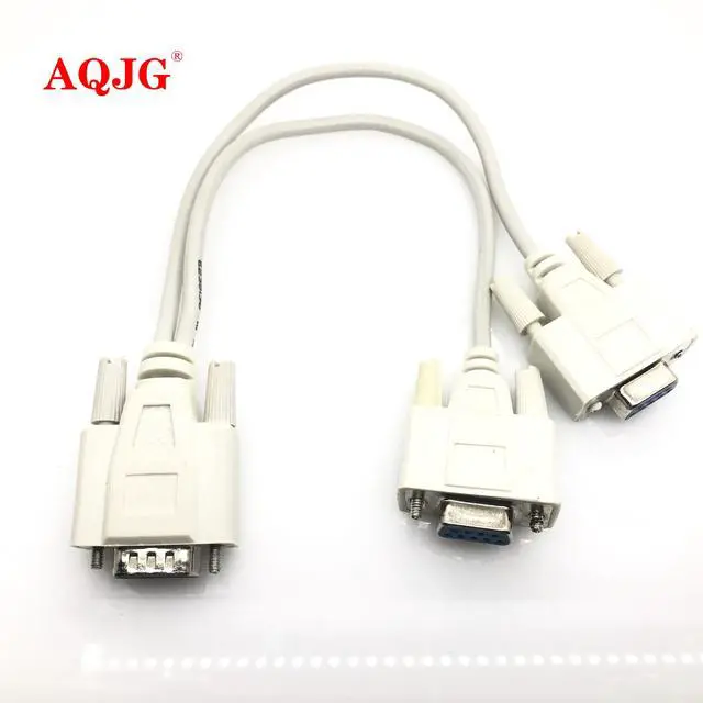 Alt view image 5 of 6 - DB9 9Pin 1 to2 Rs232 Serial Cable Splitter Directly Connected COM 2 in 1 Data Cable Male to Femalefor Cash Register POS Display