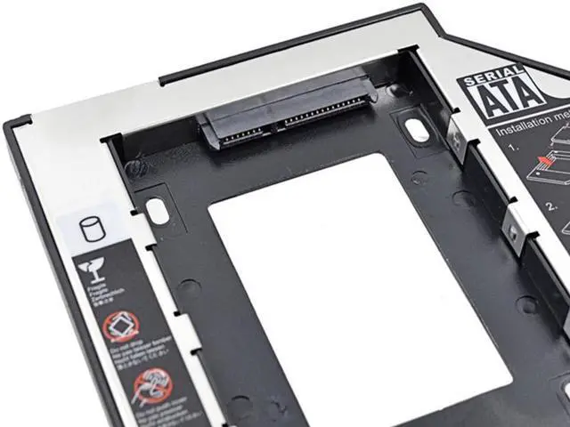 Alt view image 3 of 6 - HDD Caddy 9.5mm SATA 3.0 2.5" SSD HDD Case Hard Disk Drive Enclosure ODD Optical Bay