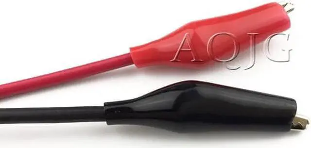 Alt view image 3 of 3 - BNC Q9 Male Double Dot Crocodile Oscilloscope Lead Test Probes Cable 1M 10pcs