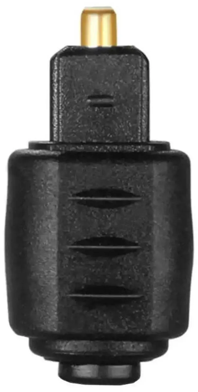 Alt view image 3 of 6 - 10pcs  3.5mm Female Mini Jack Plug To Digital Toslink Male Audio Adapter Square male to 3.5 round female Fiber spdif connector