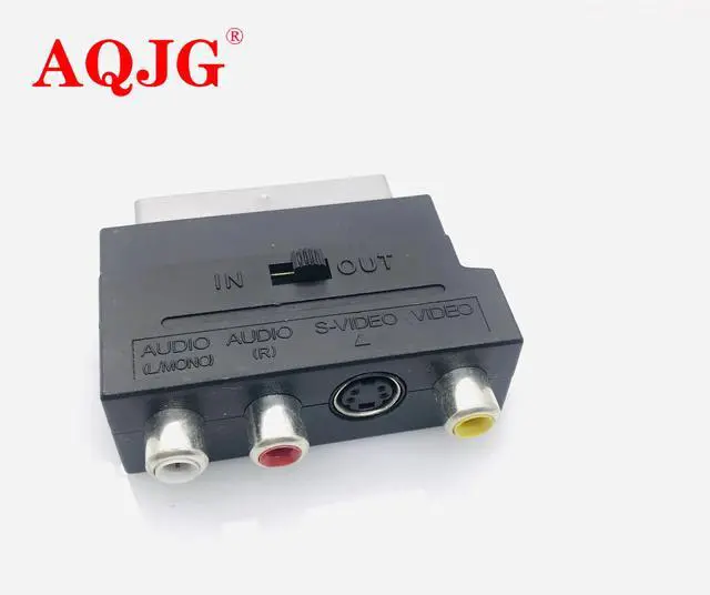 Alt view image 4 of 6 - RGB Scart to 3 RCA S-Video Adapter Composite RCA SVHS S-Video AV TV Audio For Video DVD Recorder TV Television Projector
