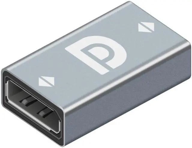 Alt view image 2 of 6 - HD DP Video Converter DP1.4 To DP Female Mini DP Adapter Support 8K@60Hz For Laptop Computer Monitor Home Projector