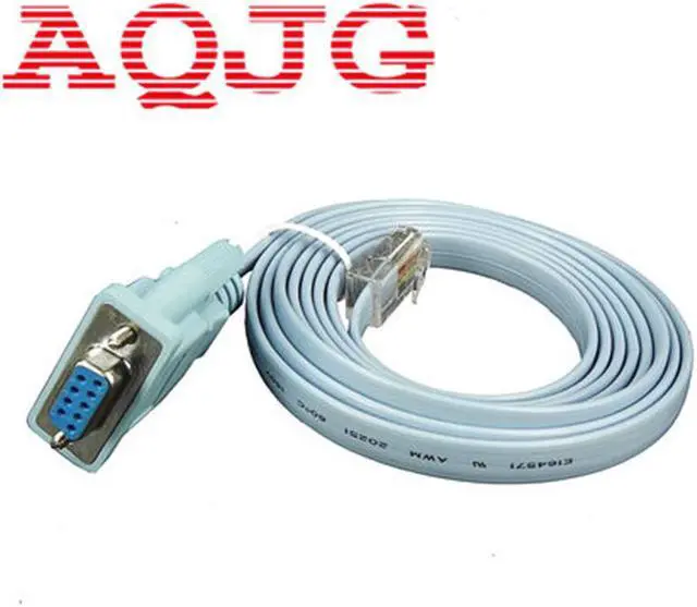 Alt view image 3 of 6 - 6FT Network RJ45 to RS232 COM Port Serial DB9 Female Router Console Cable Adapter Forcisco Huawei  Router COM