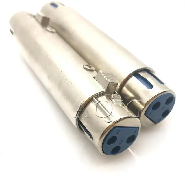 Alt view image 3 of 5 - est 3 PIN XLR Female To XLR Female Jack Connector Microphone MIC Speaker Cable Extender Extension Adaptor connector