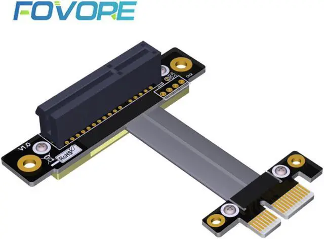 Main image of PCI-E Riser PCI Express 3.0 1X to 4X Flexible Cable PCIe Extension Port Adapter Riser Card PC Graphics Card Connector Cable