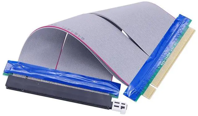 Alt view image 5 of 6 - PCI-E 16X Riser Card Extender PCI Express 16X 1 Slot Extension Cable Riser Extender Card Adapter Flexible Cable Flexible Cord