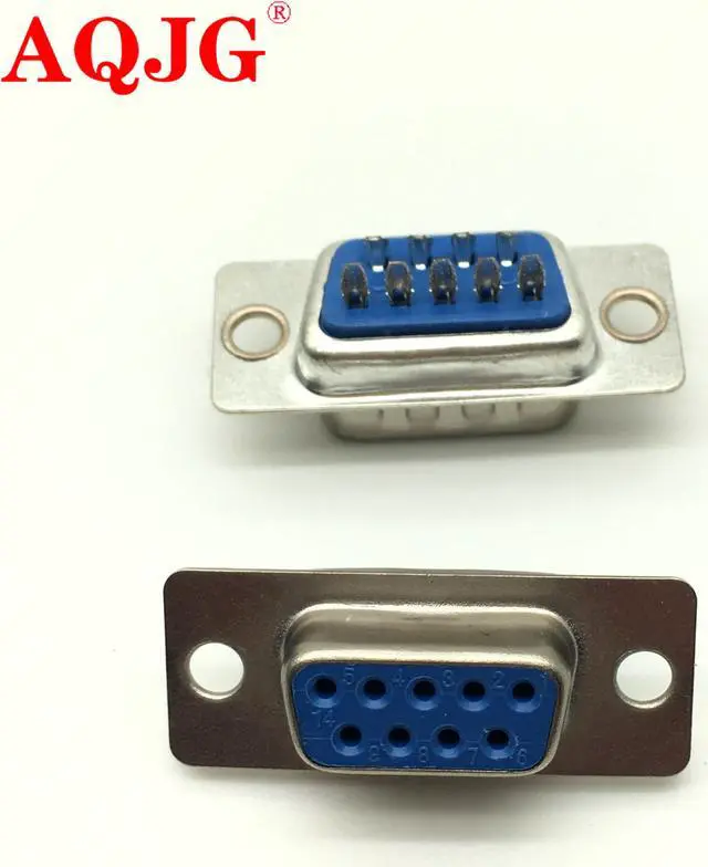 Alt view image 3 of 6 - 10pcs RS232 Parallel Serial Port DB9 9 Pin D Sub Male Solder Connector DB9 Socket Plug COM Adapter DB9 Female