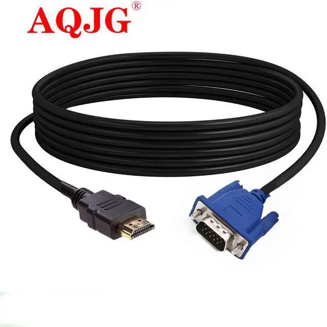 Alt view image 2 of 3 - est 1.8M HDMI Cable To VGA Adapter Digital 1080P HD With Audio Converter Adapter HDMI VGA Connector cord for TV BOX