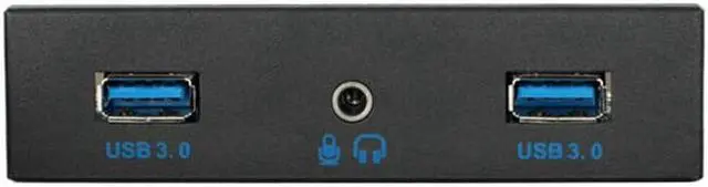 Alt view image 2 of 6 - 3.5" 2 Port USB 3.0 Computer Case Front Panel with 2 in 1 HD Audio Output and Microphone Input Port