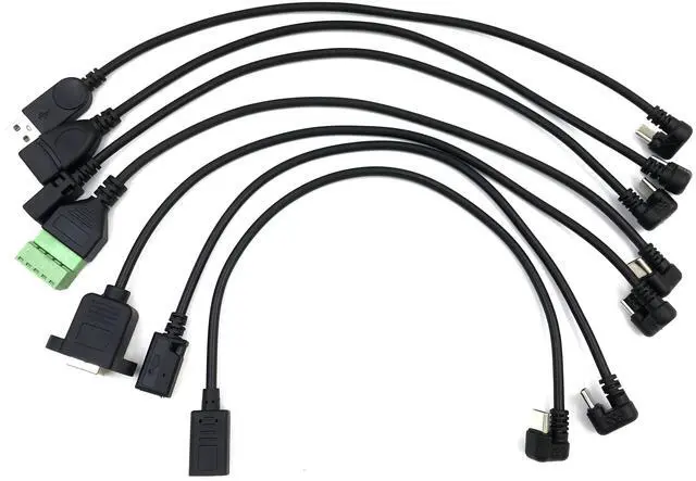 Alt view image 4 of 6 - 25cm mini Usb Male/ usb Male Female/Mrico/ Printer B / Terminal 5P TO Type-c Usb Degree Cables Wholesale