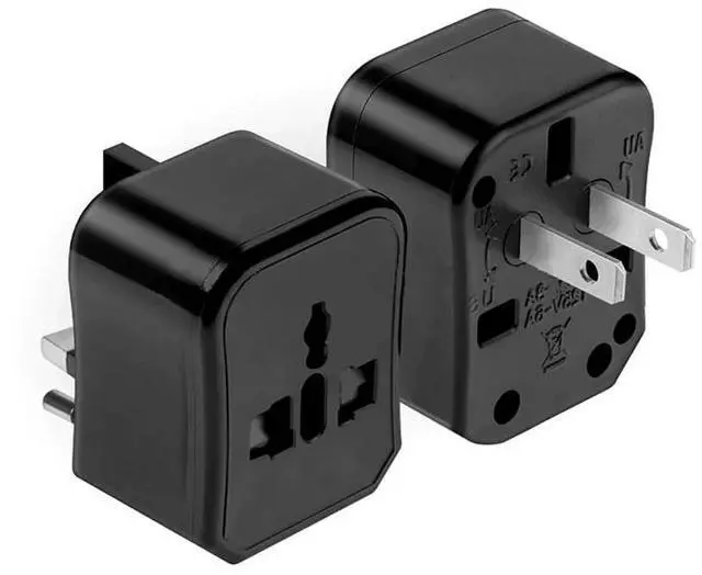 Alt view image 6 of 6 - 1PC Universal US AU EU UK Plug Converter 2 Round Pin Socket Euro Europe Global Travel Wall AC Power Charger Outlet Adapter