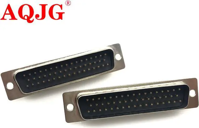 Alt view image 2 of 3 - 10Pcs DB50 3 Row hole Female/Male D-SUB Connector RS232 serial port socket DB adapter VG