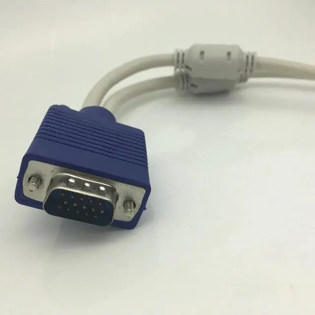 Alt view image 5 of 6 - VGA 15 Pin PC SVGA Male to 2 Dual Double Female Monitor Y Adapter Splitter Cable 20cm Vga Male to Vga female Wholesale  computer
