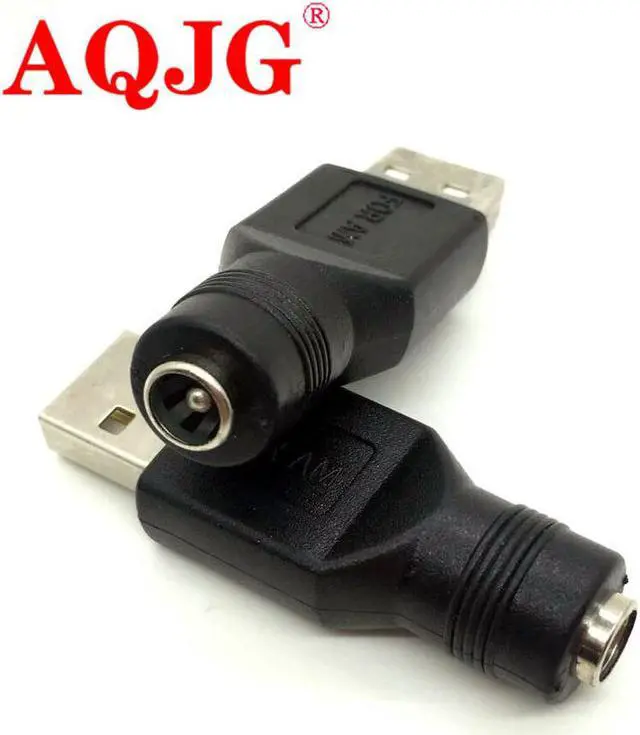 Alt view image 3 of 3 - 2pcs 5.5*2.1 mm female jack to USB 2.0 Male Plug 5V DC Power Plugs Connector Adapter Laptop PC