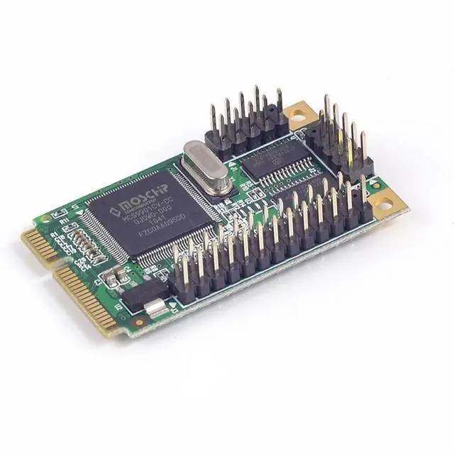 Alt view image 4 of 6 - PCIe Serial DB9 RS232 Parallel DB25 Adapter PCIe to 2 port Serial DB9 RS232 Parallel DB25 Adapter RS-232 PCI-e Converter Card